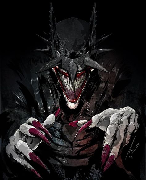 Batman Who Laughs Art, Laughing Batman, Darkest Knight, Evil Batman, Dark Knights Metal, The Batman Who Laughs, Batman Who Laughs, Batman Metal, Batman Theme