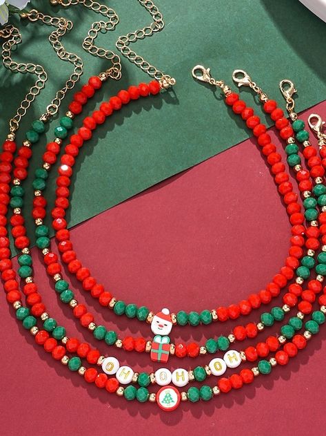 Santa Claus Christmas Tree, Diy Bracelets Patterns, Bracelets Patterns, Necklace Online, Seychelles, Green Fashion, Bracelet Patterns, Festive Christmas, Tanzania