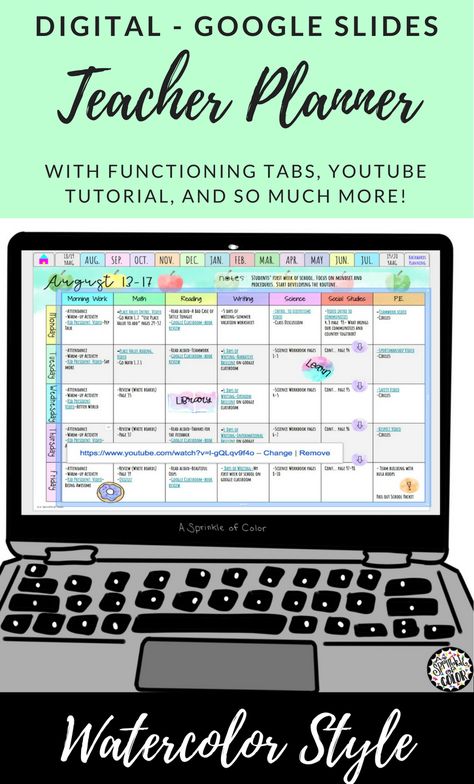 Free Lesson Planner, Teacher Binder Organization, Digital Teacher Planner, Digital Lesson Plans, Teacher Lesson Planner, Teacher Tech, Teaching Technology, Teacher Planning, Teacher Lessons