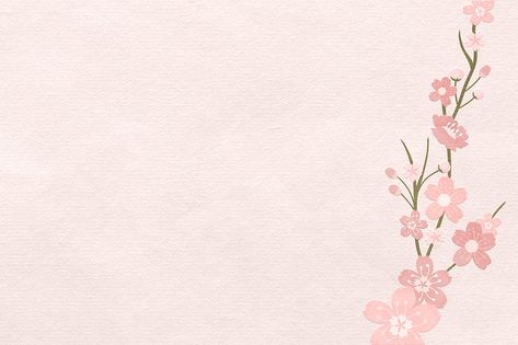 Spring background with pink sakura | Free Photo - rawpixel Floral Google Slides Background, Background Images For Ppt Slides, Google Slides Aesthetic Background Pink, Cute Slides Background, Cute Slideshow Presentation Background, Sakura Background Aesthetic, Pink Slideshow Background, Google Slide Background Aesthetic, Pink Google Slides Background