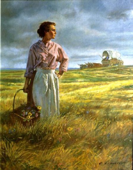 Prairie Fever was also known as “Prairie Madness.” It affected settlers emigrating to the Great Plains following the Homestead Act of 1862. It affected men but women were more prone to the affliction caused by isolation and the loneliness on the endless, windblown prairies. Lds Church History, Wilde Westen, Lds Art, Cowboy Art, Latter Day Saints, Western Art, Pioneer Woman, Religious Art, Christian Art