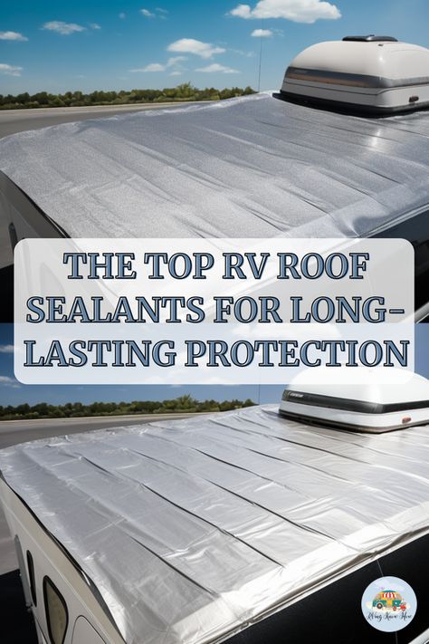 Discover the secret to a durable RV roof! 🚐✨ Our latest blog post dives deep into the top RV roof sealants that promise long-lasting protection against the elements. No more leaks or weather damage! Are you ready to upgrade your RV's defense? Click to find out which products made the cut and share your go-to RV maintenance tips in the comments. Your adventure-ready rig deserves the best. #RVingKnowHow #RVmaintenance #RVlife #RVtips Diy Rv Roof Cover, Rv Roof Cover, Rv Roof Repair, Rv Renovation, Rv Repair, Rv Maintenance, Rv Adventure, Diy Rv, Camping Stuff