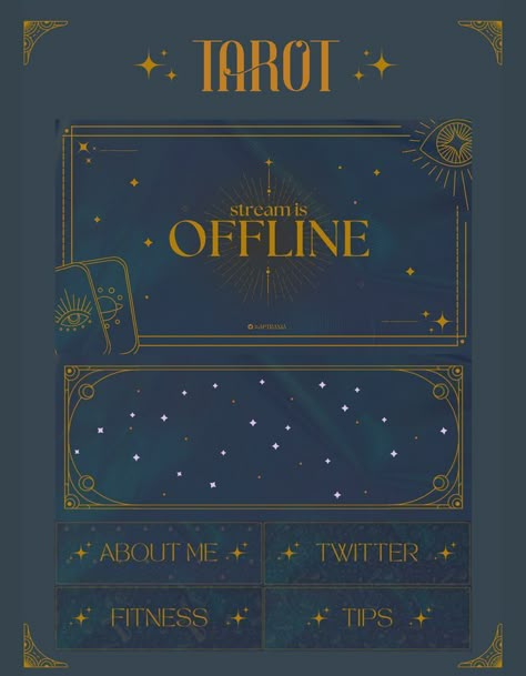 Tarot Twitch Stream Stream Overlay Overlay Twitch Overlay Design, Tarot Business, Twitch Streaming Setup, Stream Design, Desktop Themes, Online Scrapbook, Desktop Wallpaper Organizer, Streaming Setup, Overlays Cute