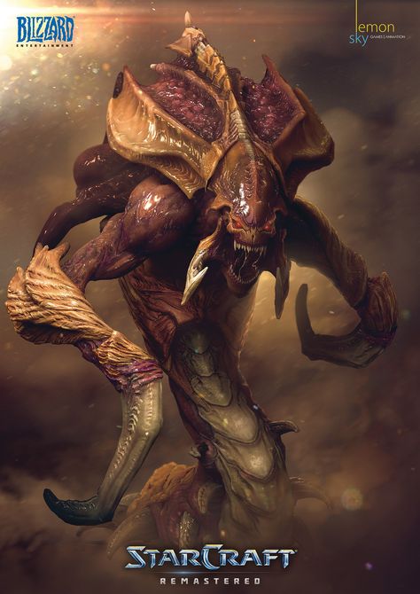 Starcraft Remastered. Zerg Zerg Starcraft Concept Art, Starcraft Zerg Art, Zerg Starcraft, Starcraft Art, Starcraft Zerg, Star Craft, Starcraft 2, Heroes Of The Storm, Blizzard Entertainment