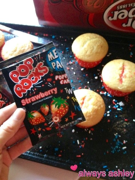 How to Make Pop Rock Cupcakes Pop Rock Cupcakes, Pop Rocks Cake, Pop Rocks Cupcakes, Pop Rocks Frosting, Popping Candy Cupcakes, Pop Rock Cake, Pop Rock Recipes, 80s Cupcakes Ideas, Inuyasha Birthday