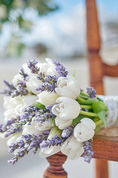 Beautiful Tulip Wedding Bouquet Ideas: 35 Best Pictures ... #weddingbouquet #wedding Tulip Bridal Bouquet, Lavender Wedding Bouquet, Tulip Wedding, Lavender Bouquet, Tulip Bouquet, Diy Wedding Bouquet, White Tulips, Lavender Wedding, Ideal Wedding