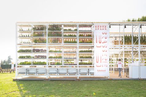 Overtreders W designed a zero-waste and timeless pop-up restaurant for 2018 Lowlands Festival Camp Architecture, Farming Architecture, Floating Village, Housing Community, Smart Farm, Land Development, Pavilion Architecture, Pop Up Restaurant, World Architecture