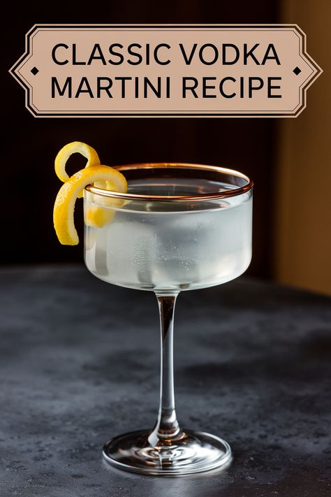 Explore bold vodka martini variations to elevate your happy hour! Try the savory Dirty Martini, the fresh Rosemary Martini, or the smooth Espresso Martini for an energizing treat. Delight guests with the sweet, tangy Lemon Drop. Master the art of balance to serve these innovative cocktails perfectly. Which martini will you try first? Share your favorites! #VodkaMartini #CocktailHour #MixologyMagic #EspressoMartini #DirtyMartini #CraftCocktails #HappyHourFavorites The Making Of The Perfect Martini, Classic Vodka Martini, Classic Martini Recipes Vodka, Best Martini Recipe, Classic Martini Recipes, Rosemary Martini, Martini Variations, Vodka Martini Recipes, Dirty Martini Vodka