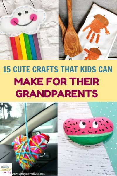 With Grandparents' Day coming up, I'm sharing some super cute crafts for kids that make perfect handmade gifts for the special day! They�re also perfect for other upcoming holidays, of course. Take a look! #DIY #crafts #kids #grandparents Crafts Infants, Grandparents Day Preschool, Cute Crafts For Kids, Grandparents Day Activities, Grandma Crafts, Grandparents Day Crafts, Grandparents Christmas, Crafts And Activities For Kids, Grandparents Day Gifts