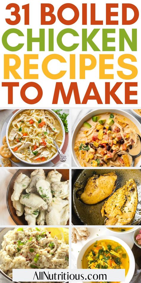 Get ideas for dinner and healthy meal prep with these easy chicken recipes that are not just healthy but also tantalizingly flavorful. Discover a world of fuss-free, nourishing meals and get ready to dazzle your dinner table tonight! Dinner Recipes Using Chicken, Recipes Using Chicken, Chicken Pieces Recipes, Diced Chicken Recipes, Chicken Main Dish Recipes, Boiled Chicken Recipes, Can Chicken Recipes, Chicken Receipes, Fast Foods