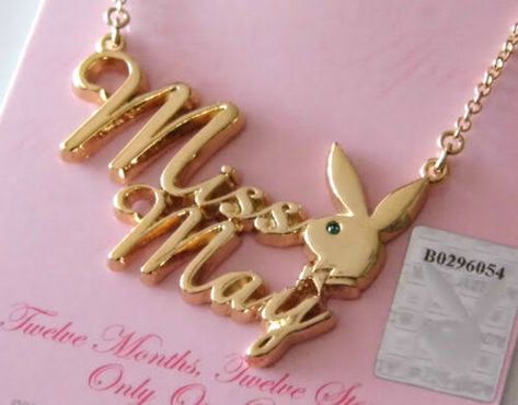 Playboy Necklace, Bunny Pendant, Jewelry Y2k, Rabbit Head, Bunny Logo, Chain Gold, Very Rare, Swarovski Crystal, Swarovski Crystals