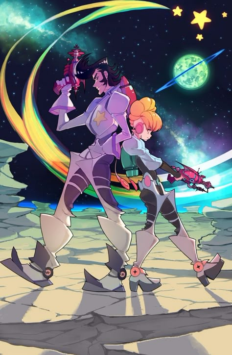 Space Dandy & Adelie Space Dandy Wallpaper, Space Dandy, Sci Fi Anime, 11x17 Poster, Space Cowboy, About Space, Aesthetic Space, Space Cowboys, Space Pirate