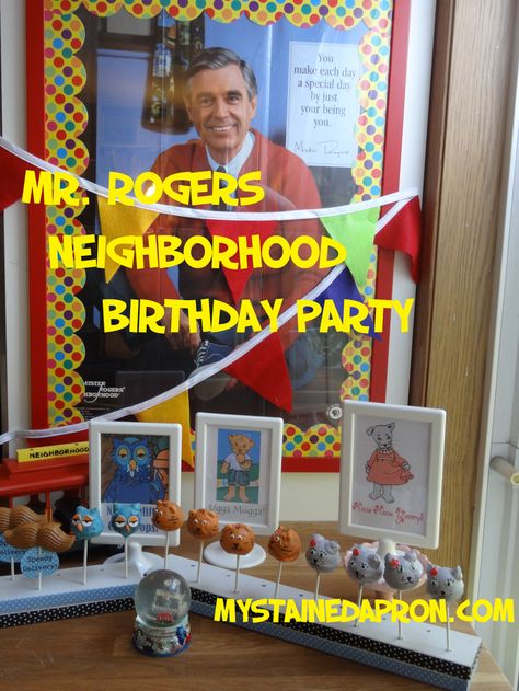 Mr Rogers Party, Mr Rogers Birthday Party, Mister Rogers Birthday Party, Mr Rogers Puppets, Rosie Birthday, Mr Rogers Neighborhood, Mr Rodgers, Daniel Tiger Party, Daniel Tiger Birthday Party