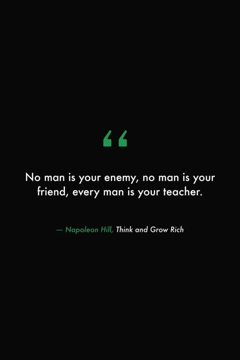 Think And Grow Rich Quotes, Think And Grow Rich Book, Hardcore Quote, Books For Young Adults, Enemies Quotes, Rich Quotes, Together Quotes, Stoicism Quotes, Education Books