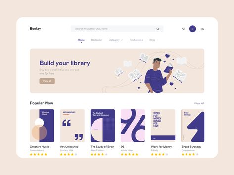 Web Design Books, Catalogue Design Templates, Library App, Design Sites, Online Book Store, Library Website, Writing School, Mobile App Design Inspiration, Money Design