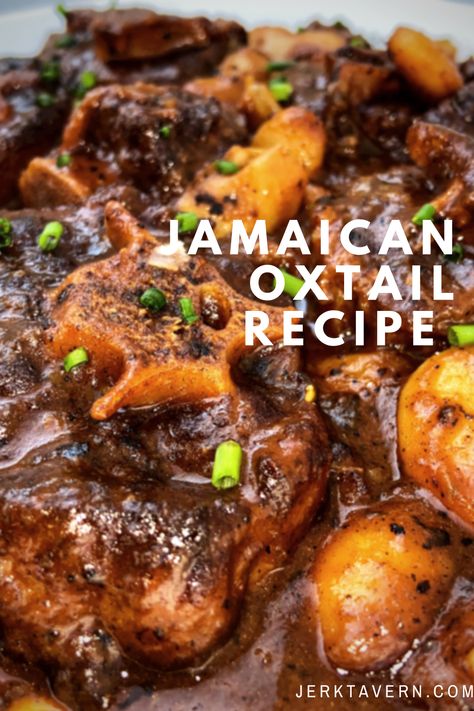 Jamaican Oxtail Recipe | Jamaican Oxtail stew Oxtail Recipes Jamaican, Oxtail Recipes Easy, Perfect Thanksgiving Dinner, Cooking Oxtails, Oxtail Recipe, Jamaican Oxtail, Oxtail Stew, Carribean Food, Jamaican Cuisine