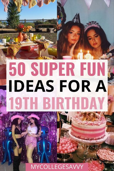 50 super fun ideas for a 19th birthday 19th Bday Party Ideas, 19 Th Birthday Ideas, 19th Birthday Ideas Party, 19th Birthday Quotes, 19th Birthday Themes, 19th Birthday Ideas, 19 Birthday Quotes, November Birthday Party, 19th Birthday Party