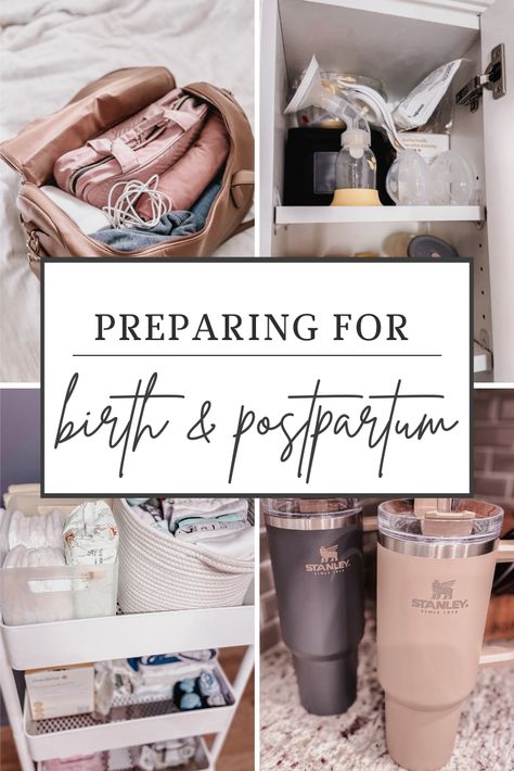 An all encompassing list of every item *I feel* is essential for birth & postpartum! What to pack in your birth bag, what to include in your breastfeeding basket, and more! All from the perspective of a fifth time mama. #laboranddelivery #birth #hospitalbagchecklist #breastfeeding #breastfeedingbasket #newbornessentials #baby #motherhood Postpartum Nightstand Essentials, Bedside Postpartum Basket, Breastfeeding Caddy, Postpartum Caddy, Birth Center Packing List, Postpartum Bathroom Basket, Postpartum Basket, Nursing Basket, Breastfeeding Basket