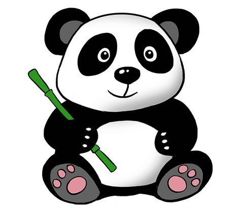 How to Draw a Cute Panda in a Few Easy Steps | Easy Drawing Guides Panda Drawing Easy, Panda For Kids, Cartoon Drawing Images, Cute Panda Drawing, Cute Panda Cartoon, Panda Drawing, Easy Cartoon Drawings, Bear Drawing, Cartoon Panda