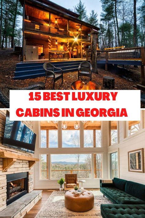 Georgia Cabins, Mountain Cabin Rentals, Luxury Cabins, Big Timber, Cabin Trip, Travel Life Hacks, Romantic Cabin, Family Cabin, North Georgia Mountains