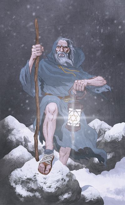 The Hermit Departs - Tarot Shaman Kartu Tarot, The Hermit Tarot, Barbara Moore, Learn Tarot, The Hermit, Online Tarot, Tarot Major Arcana, Tarot Cards Art, Tarot Learning