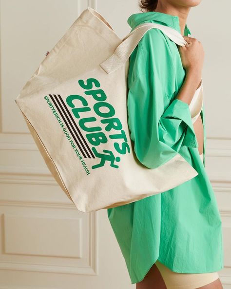 Sporty & Rich on Instagram: “New arrivals @netaporter” Sporty And Rich Aesthetic, Rich Bags, Vintage Shirt Design, Club Attire, Fitness Icon, Sports Aesthetic, Sports Club, Retro Graphics, Retro Sports