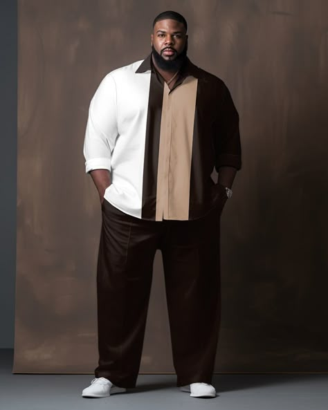 Big Tall Men Fashion, Men Plus Size Fashion, Big And Tall Fashion For Men, Plus Size Men Outfits, Plus Size Male Fashion, Outfits For Big Men, Mens Plus Size Fashion, Plus Size Male, Big And Tall Style