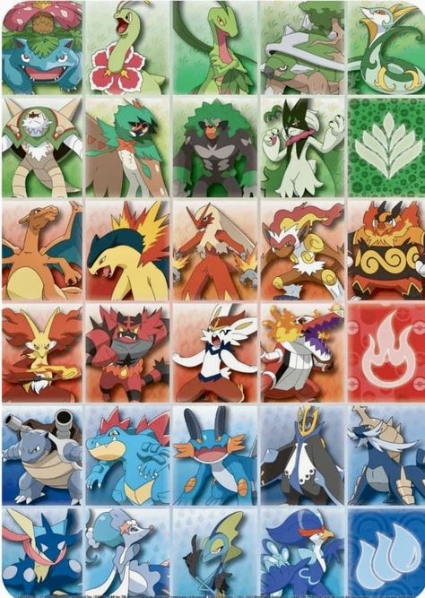 All Starter Pokemon, Pok�émon Fanart, Starter Pokemon, Pokemon Starters, Buffalo Games, Ada Wong, Power Rangers, Evolution, Pokemon