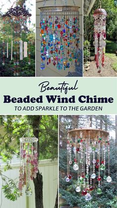 Let’s make a DIY beaded wind chime project with some amounts of beautiful beads you can enjoy every day. First of all, prepare the materials; assorted beads and charms, bells or anything that can make a pleasant sound when the wind blows), driftwood or wooden dowel, nylon beading thread, beading needle, electric drill, and small drill bit and twine. And let’s get it to start. #DIYgarden #windchime #DIYwindchime Glass Bead Wind Chimes Diy, How To Make A Windchime Diy, Beaded Wind Chimes Diy How To Make, Make Your Own Wind Chimes, How To Make Beaded Wind Chimes, Crystal Windchimes Diy, Beaded Outdoor Decor, Outdoor Hanging Decorations, Outdoor Bead Crafts