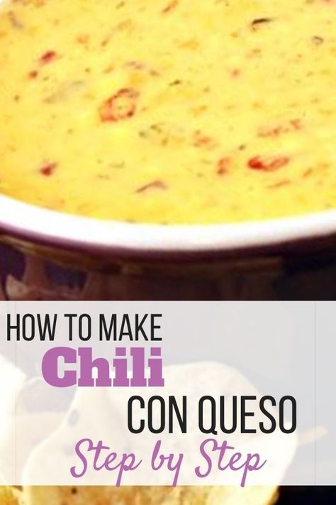 Chile Con Queso Recipe, Caso Dip, Con Queso Recipe, Kick Off Football, Velveeta Queso, How To Make Chili, Queso Recipe, Stonewall Kitchen, Queso Dip