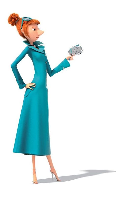 *LUCY ~ Despicable Me 2, 2013: Despicable Me 2 Lucy, Lucy Despicable Me, Despicable Me Characters, Edith Head Gowns, Despicable Me Costume, Lucy Costume, Gru And Minions, Lucy Wilde, Despicable Me 3