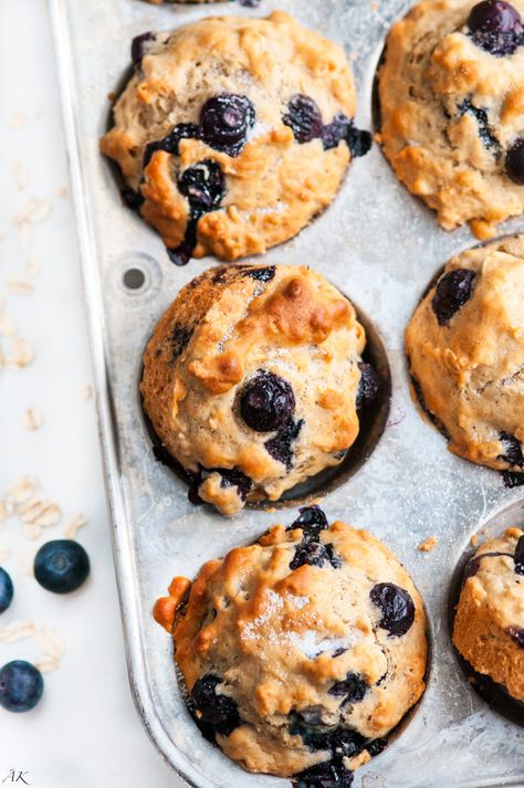 Oat Muffins Healthy, Jumbo Blueberry Muffins, Blueberry Lemon Muffins, Blueberry Oat Muffins, Blueberry Oatmeal Muffins, Best Blueberry Muffins, Blueberry Oat, Yoghurt Cake, Lemon Blueberry Muffins