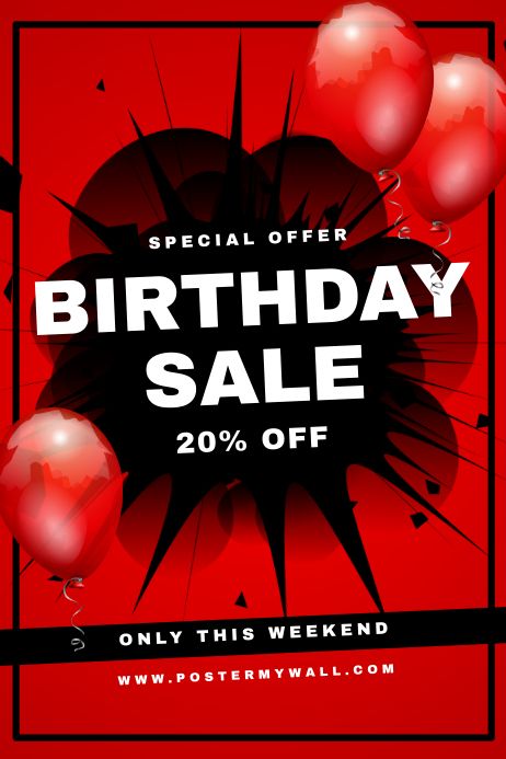 Create the perfect design by customizing easy to use templates in MINUTES! Easily convert your image designs into videos or vice versa! Browse through effective promotional flyers, posters, social media graphics and videos. Download web quality graphics for free! Prices start at $2.99 ONLY. Sales Flyer, Invert Colors, Graphic Design Images, Happy Birthday Posters, Promotional Flyers, Personalized Posters, Font Setting, Sale Flyer, Birthday Template