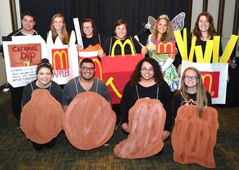 Happy meal Halloween costume Happy Meal Costume, Halloween Group Costume Ideas, Mario Halloween, Halloween Block Party, Group Costume Ideas, Vintage Mcdonalds, Burgers And Fries, Halloween Group, Halloween Costumes Diy