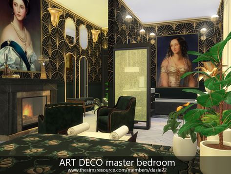 Sims 4 Art Deco Cc, Sims 4 Art Deco, Sims 4 Art, Sims 4 Rooms, Cc Shopping, Art Deco Kitchen, Cc Sims4, Sims 4 Bedroom, Cc Furniture