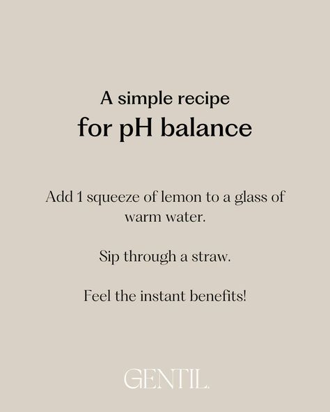 DID YOU KNOW? A drink of lemon water each morning can balance your body's pH within one hour? Just remember to sip through a straw to protect your tooth enamel. Nature knows best. Drinks For Ph Balance, Tooth Enamel, Ph Balance, Health Knowledge, Detox Water, Lemon Water, A Drink, Did You Know, Straw