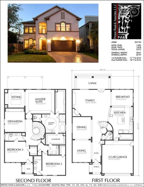 Custom 2 Story Houses, New Two Story Home Plans, Housing Development D – Preston Wood & Associates 10x20 House Plans Two Floor, Two Story Townhouse Floor Plans, Spanish House Floor Plans, House Layouts 3 Story, House Layout Plans 2 Story, 2 Story House Ideas, House Layout 2 Story, 2 Story House Layout, House Floor Plans 2 Story