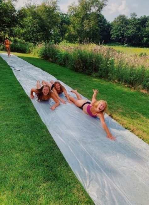 Outdoor Event Ideas, Hangout Ideas, Slip N Slide, Summer To Do List, Water Games For Kids, Activities For All Ages, Summer Vision, Summer Picture Poses, Summer Fun List