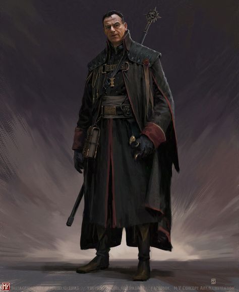 ArtStation - Warhammer 40000: Eisenhorn Character design for film-casting Jason Isaacs Eisenhorn 40k, Azorius Senate, Necromunda Art, Dune Concept Art, Warhammer Inquisitor, Wizard Costume, Jason Isaacs, 40k Artwork, Warhammer 40k Art