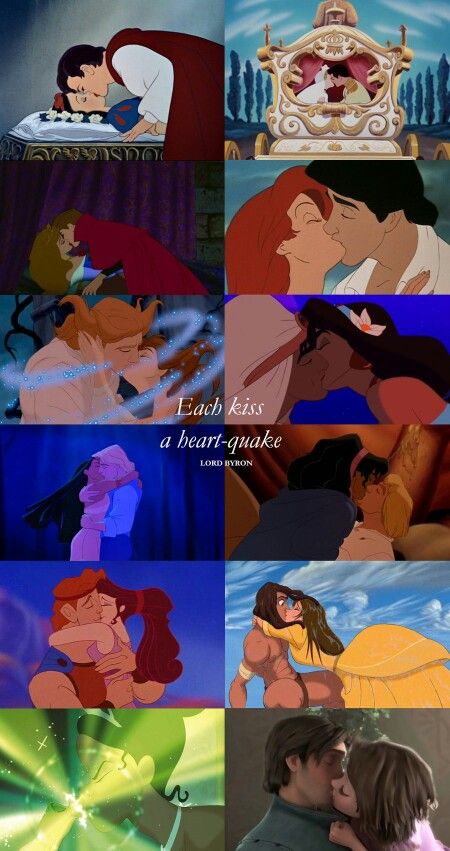 Kisses Quotes, Bella Disney, Disney Kiss, Disney Movie Art, Disney Romance, Disney Princesses And Princes, Karakter Disney, Enough Said, Disney Images