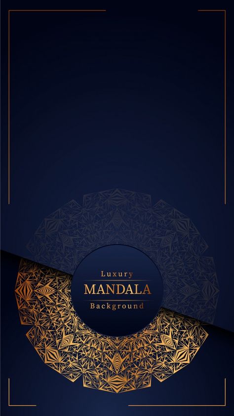 Background For Wedding Invitation, Ornamental Mandala Design, Background For Wedding, Ornamental Mandala, Gold Design Background, Luxury Packaging Design, Mandala Background, Luxury Background, Golden Background