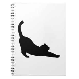 Matching Tats, Monogram Notebook, Black Cat Silhouette, Cat Silhouette, Black Cats, Lined Page, Party Hats, Cat Art, Stretching