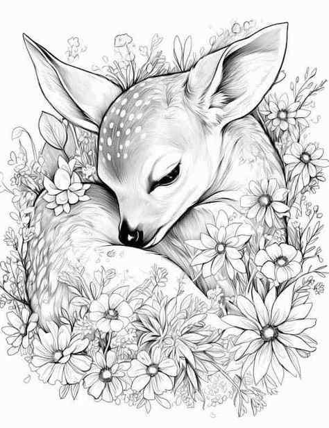 Coloring Pages To Print Free Printables For Adults, Animal Colouring In Free Printable, Deer Coloring Pages Free Printable, Free Black And White Printables, Adult Coloring Books Printables Free, Free Printable Coloring Pages For Adults Colouring Sheets, Coloring Pages For Adults Free Printable, Free Coloring Pages Printables Adults, Free Colouring Printables