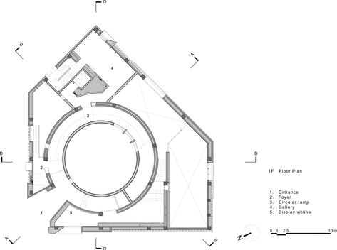 Gallery of Aranya Art Center / Neri&Hu Design and Research Office - 32 Art Gallery Plan Layout, Art Gallery Floor Plan Design, Gallery Plan Architecture, Art Gallery Layout, Art Center Architecture, Art Gallery Plan, Art Gallery Architecture, Gallery Layout, Neri And Hu