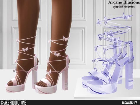 ShakeProductions' Arcane Illusions High Heels 2 Sims 4 Women Shoes Cc, Sims 4 Girly Cc Clothing, The Sims 4 Pack, Sims Shoes, Los Sims 4 Mods, Mod Shoes, Cc Packs, Sims 4 Tsr, The Sims 4 Pc