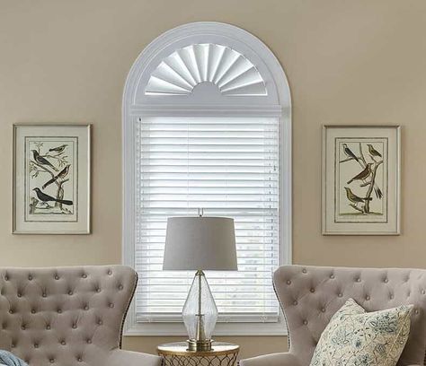 Tall Window Treatments, Wood Arches, Arched Window Coverings, Large Window Treatments, Curtains For Arched Windows, Arched Window Treatments, Window Arch, Porch Curtains, Wood Window