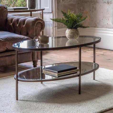 Just Landed! 🫶🏼 Discover our latest furniture arrivals, featuring the perfect blend of modern and vintage charm. Explore the stylish Whitney Bar Stools and the elegant Hudson Glass Oval Coffee Table; ideal for giving your kitchen or living space a fresh new look this Autumn season. Tap the link in our bio to explore our new collection! . . . Justlanded #homedecor #homeaccessories #homesweethome #coffeetable #barstool #kitchen #coffeetabledecor #coffeetabledecoration #homeinterior #duckbar... Bronze Coffee Table, Oval Coffee Table, Garden Coffee Table, Aged Bronze, Oval Coffee Tables, Mirror With Shelf, Some Assembly Required, Metal Coffee Table, Low Shelves