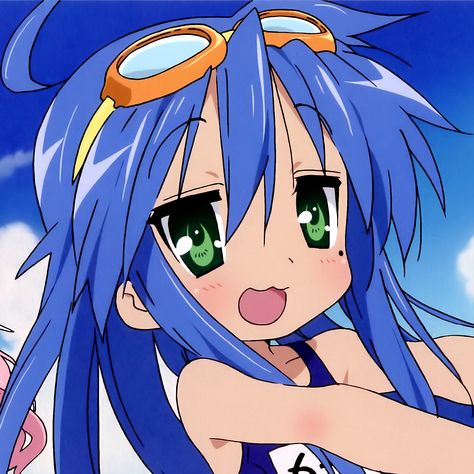 Konata Izumi, Lucky Star, An Anime, Hair, Anime, Blue