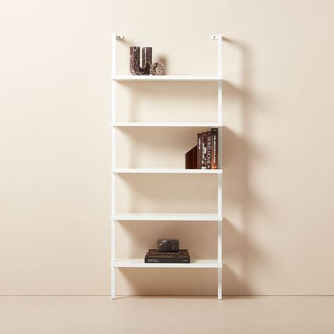 Bookshelves Wall Shelves, White Wood Bookcase, Ladder Bookshelves, Bookshelves Wall, Acrylic Bookcase, Modern Bookshelves, Bookshelf Bedroom, Minimalist Bookcase, Wide Bookcase