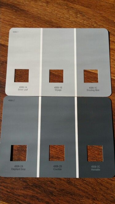 Our home paint colors: we are using Voyage, Drizzling Mist, and Crucible (top middle and right; bottom middle) throughout our common areas. Drizzling Mist Valspar, Hematite Paint Color, Common Area Paint Colors, Home Paint Colors, Prince Valiant, Valspar Paint, Paint Palettes, Home Paint, Main Bathroom